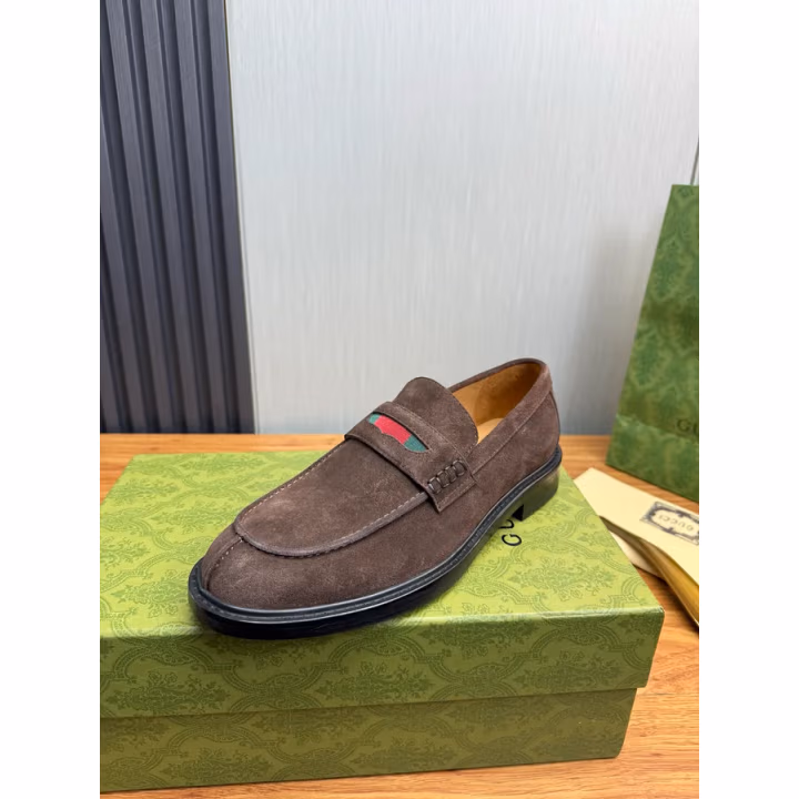 Gucci brown loafer — ref 756681