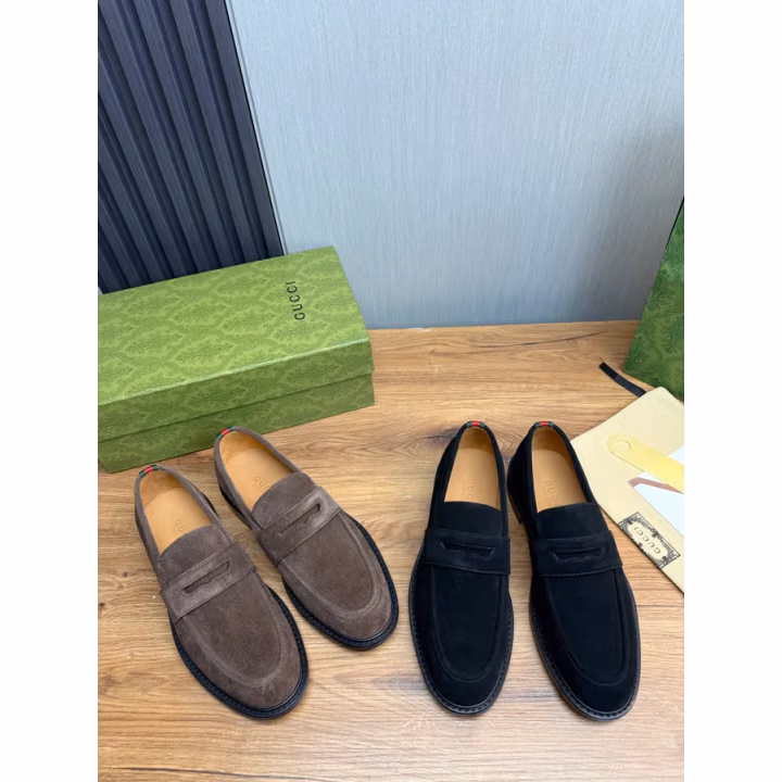 Gucci brown loafer — ref 756552