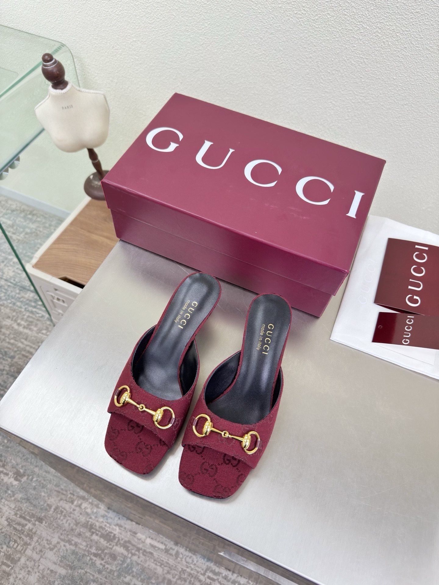 Gucci burgundy shoe — ref 768002