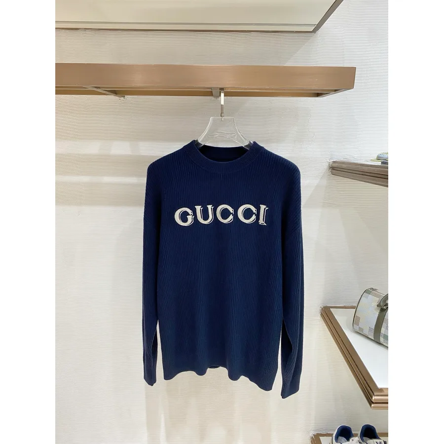Gucci navy sweater — ref 822781