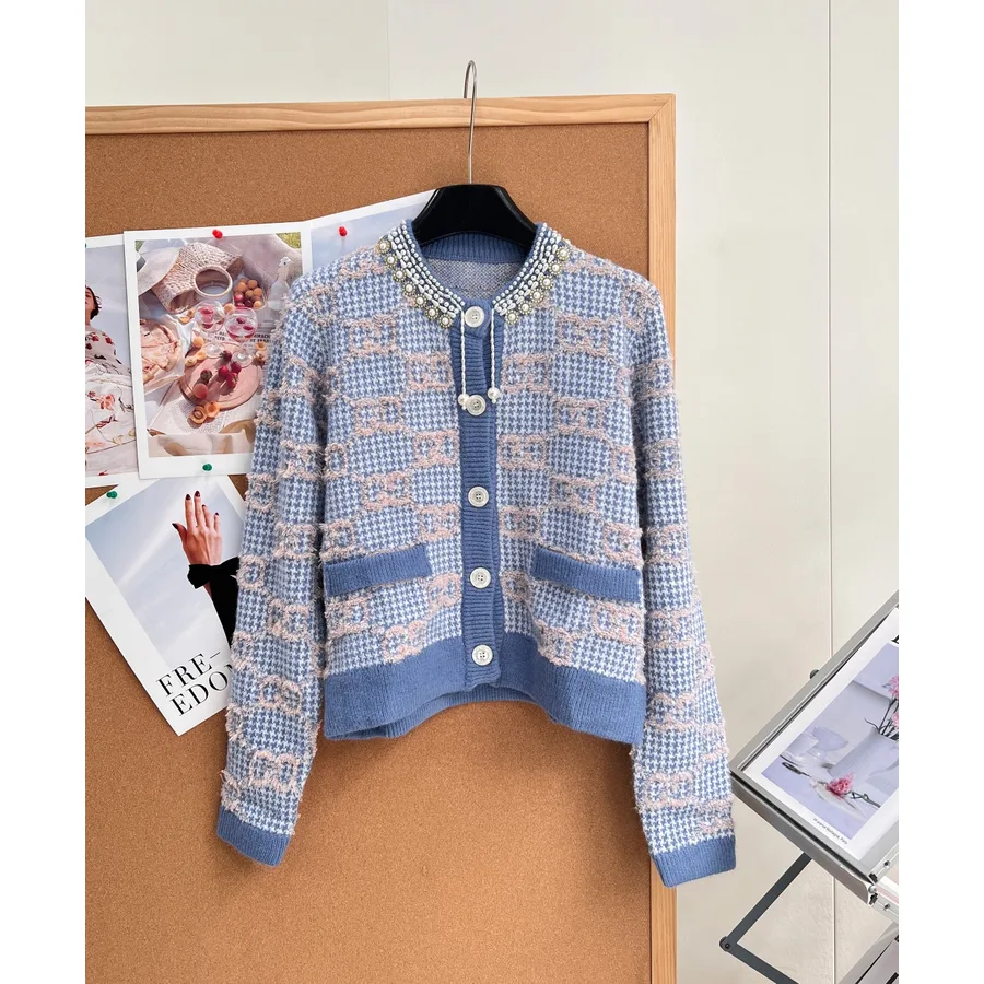Gucci washed blue sweater — ref 806308