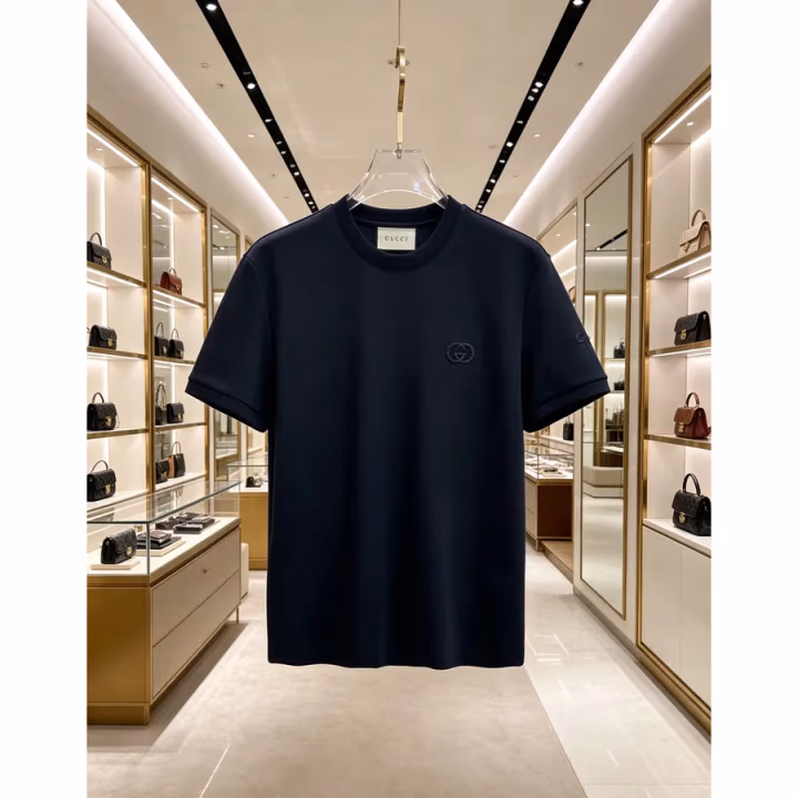 Gucci navy T-shirt — ref 834192