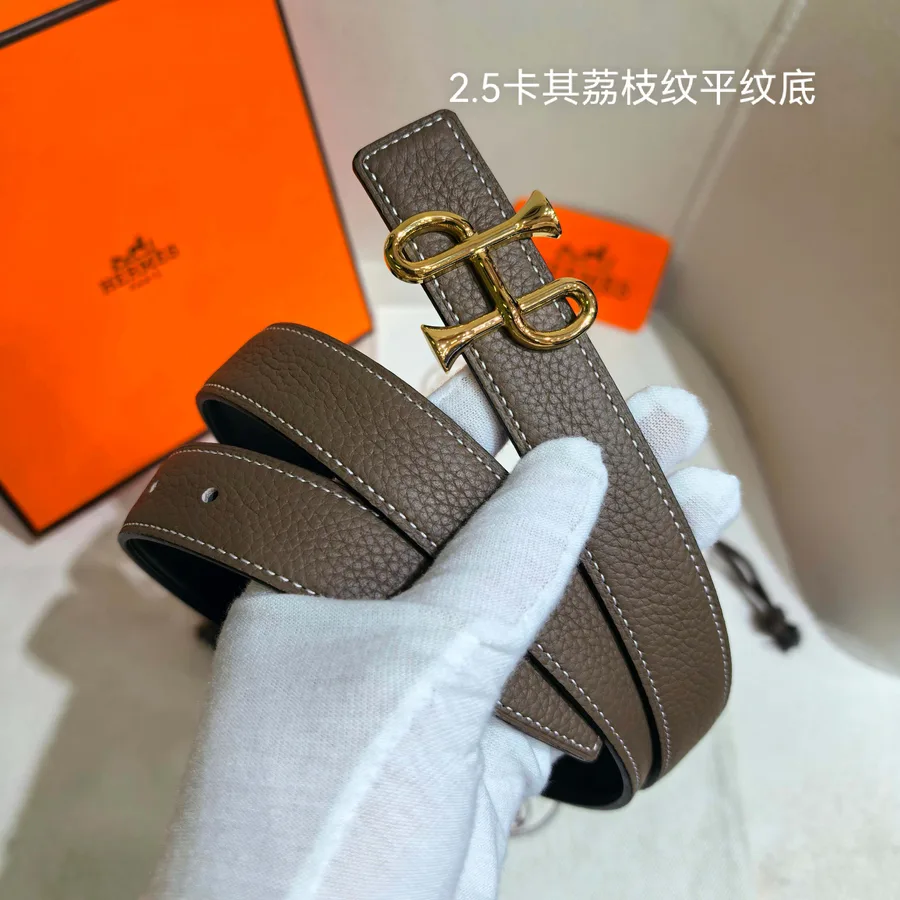 Hermès brown belt — ref 811961