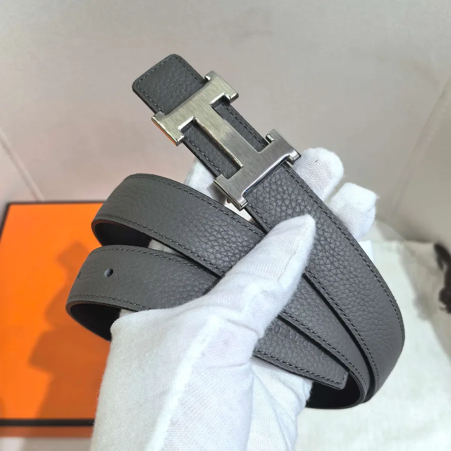 Hermès grey belt — ref 811968