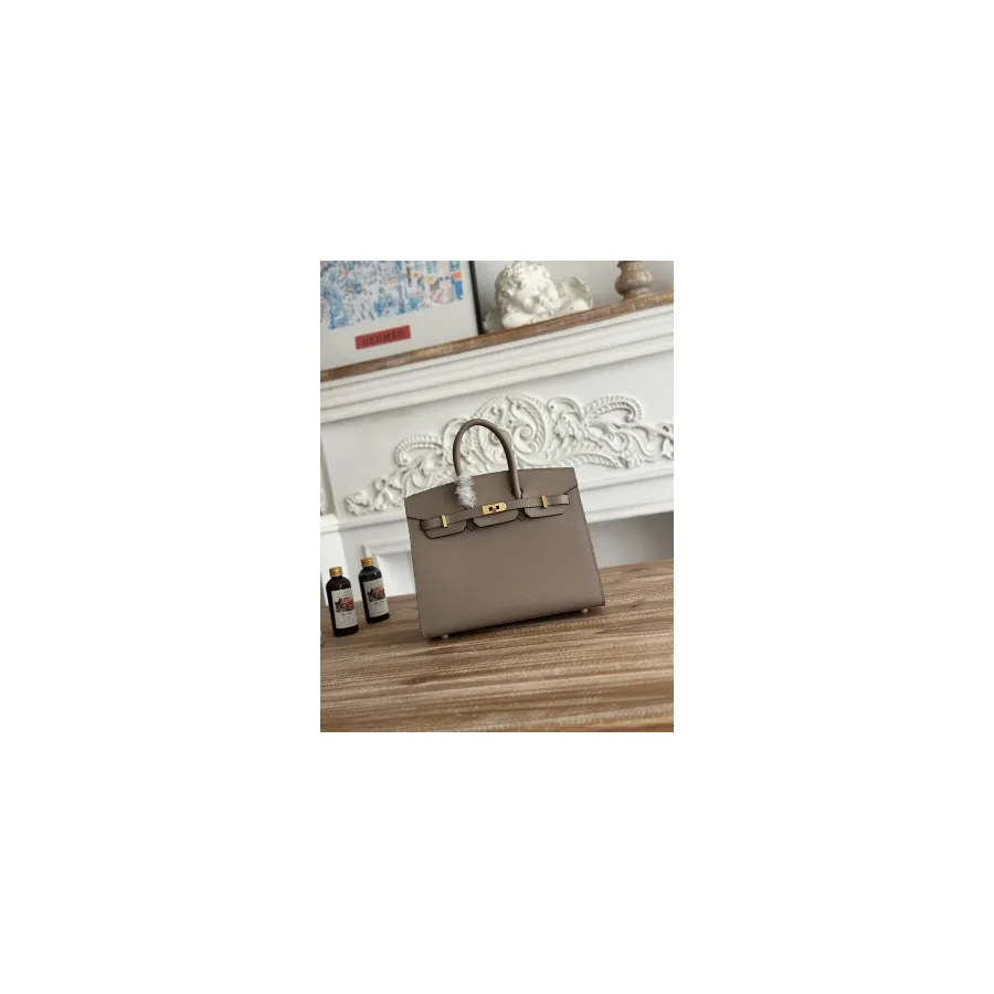 Hermès grey Birkin bag — ref 797943