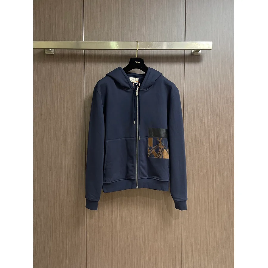 Hermès navy garment — ref 835111