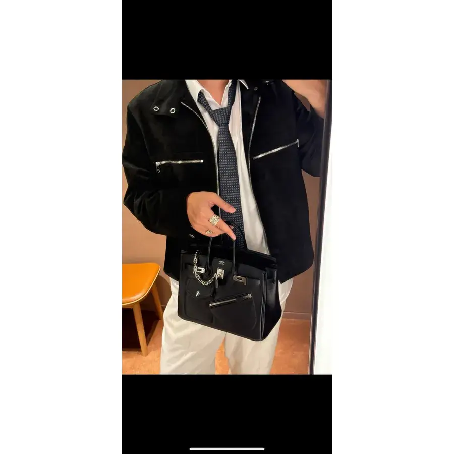 Hermès black mini bag — ref 838735