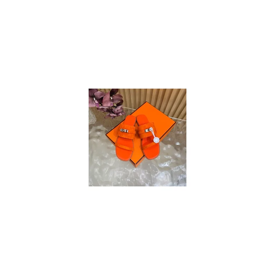 Hermès orange shoe — ref 796437