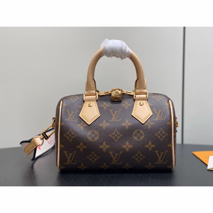 Louis Vuitton brown canvas bag — ref 795011