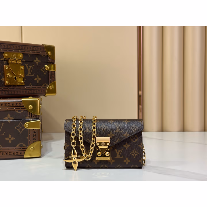 Louis Vuitton brown canvas bag — ref 797355