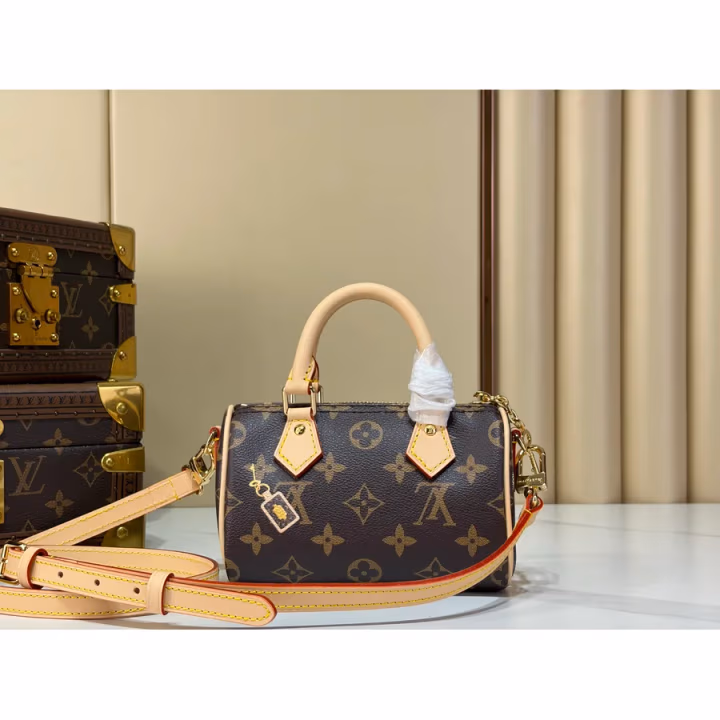 Louis Vuitton brown canvas bag — ref 823693