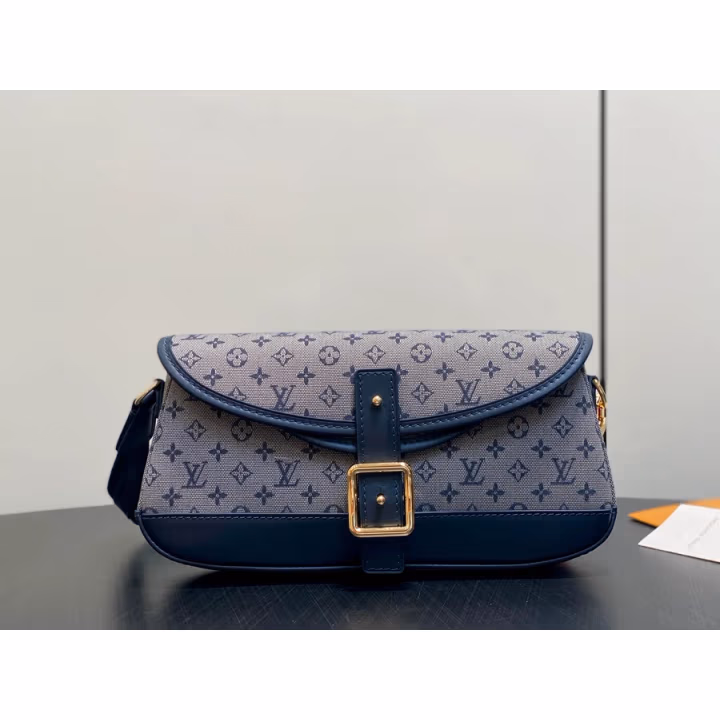 Louis Vuitton navy canvas bag — ref 790775