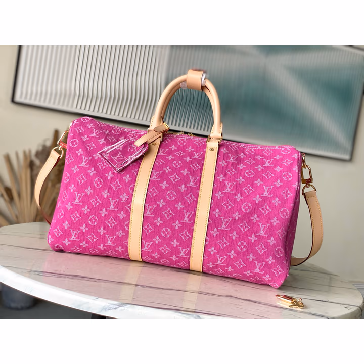 Louis Vuitton pink canvas bag — ref 770297