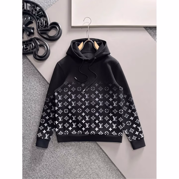 Louis Vuitton black hoodie — ref 807457