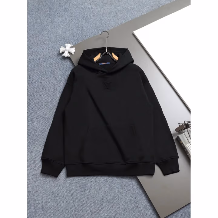 Louis Vuitton black hoodie — ref 818335