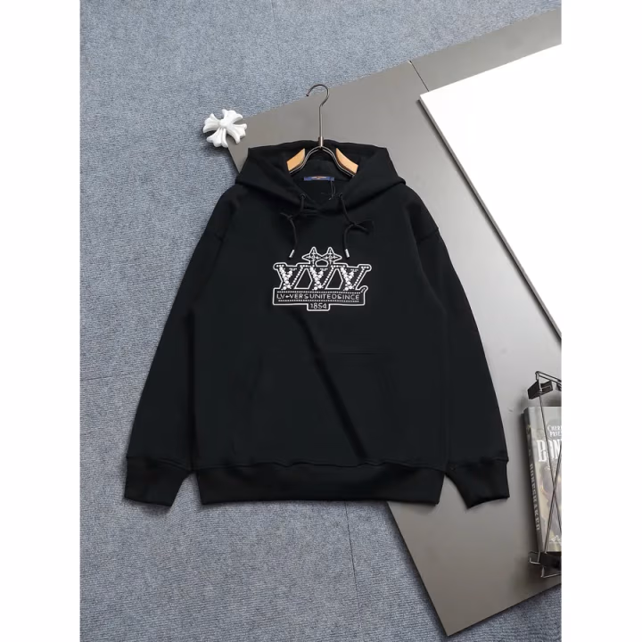 Louis Vuitton black hoodie — ref 818358