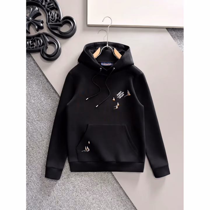 Louis Vuitton black hoodie — ref 807456