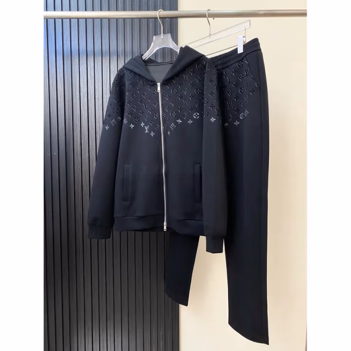 Louis Vuitton black hoodie — ref 842812