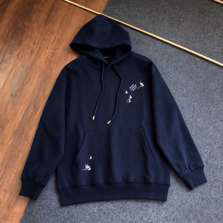 Louis Vuitton navy hoodie — ref 808247