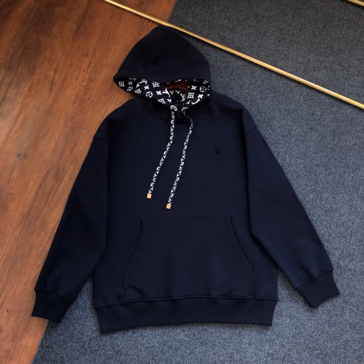 Louis Vuitton navy hoodie — ref 808253