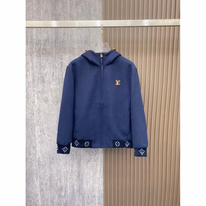 Louis Vuitton navy hoodie — ref 816427