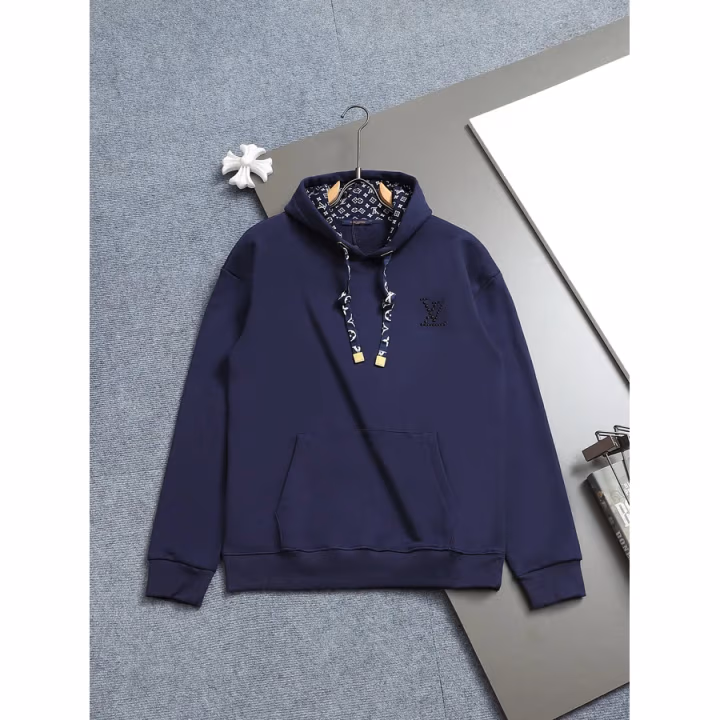 Louis Vuitton navy hoodie — ref 818337