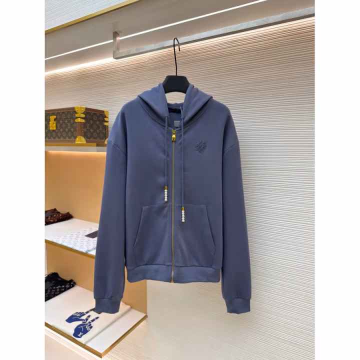 Louis Vuitton navy hoodie — ref 819615