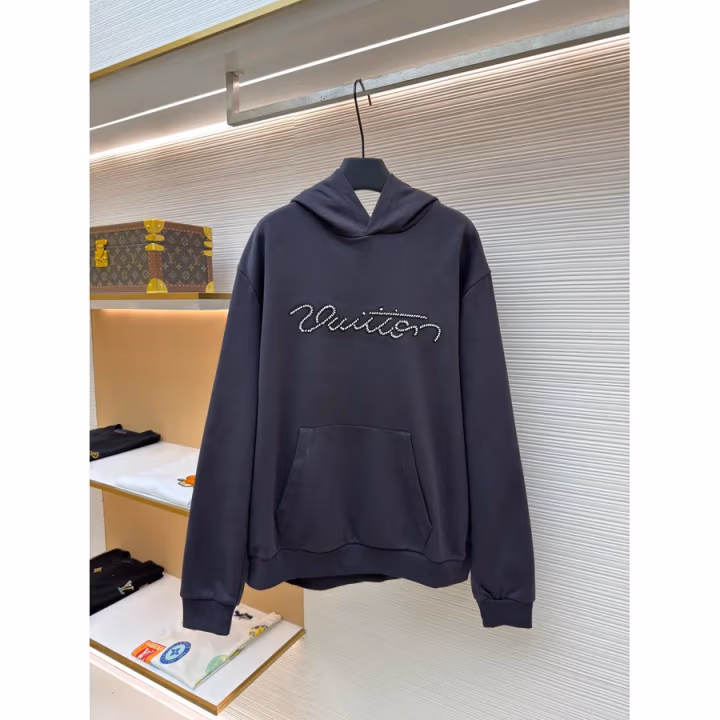 Louis Vuitton navy hoodie — ref 819628
