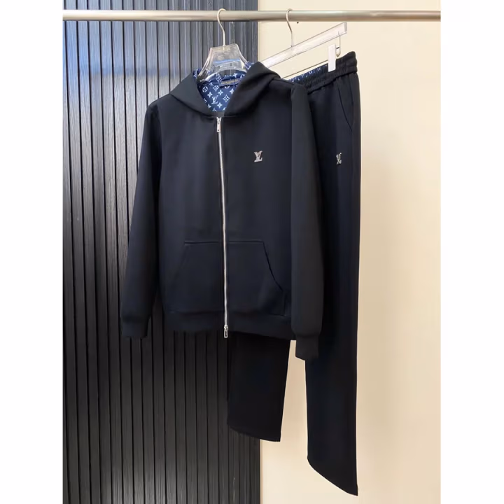 Louis Vuitton navy hoodie — ref 842810