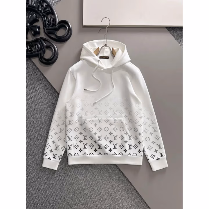 Louis Vuitton white hoodie — ref 807458