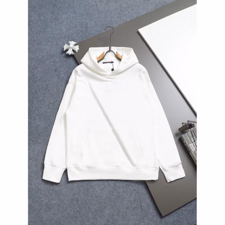 Louis Vuitton white hoodie — ref 818336
