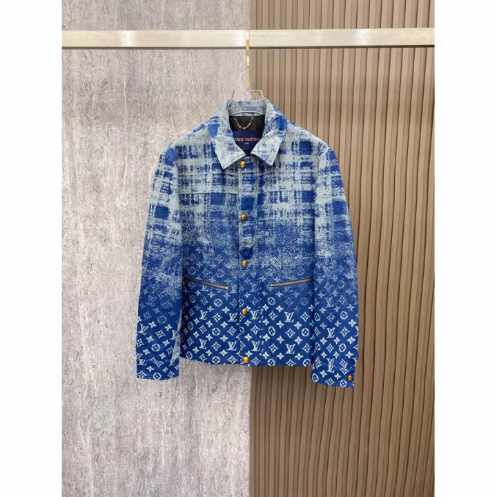 Louis Vuitton washed blue jacket — ref 816428
