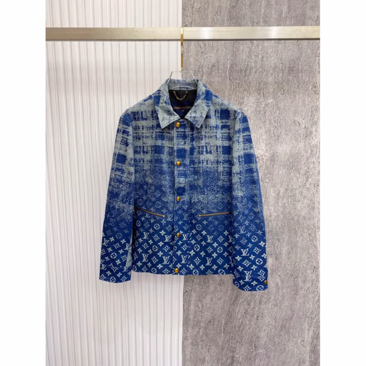 Louis Vuitton washed blue jacket — ref 814828