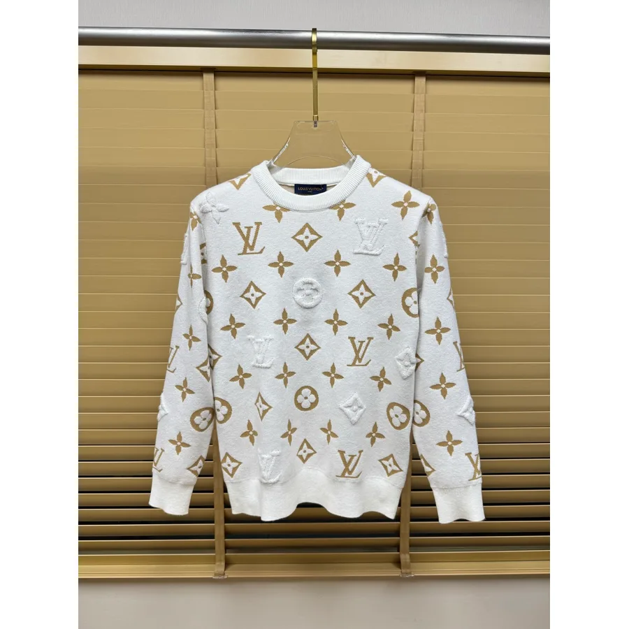 Louis Vuitton white sweater — ref 825235