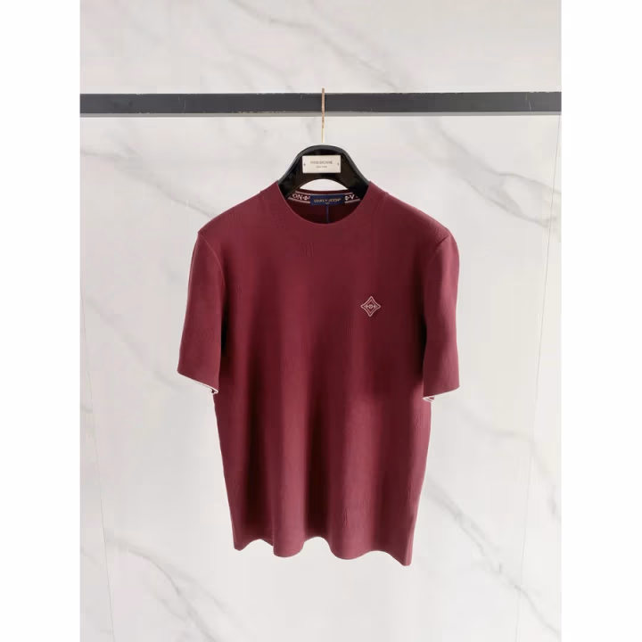 Louis Vuitton burgundy T-shirt — ref 823517