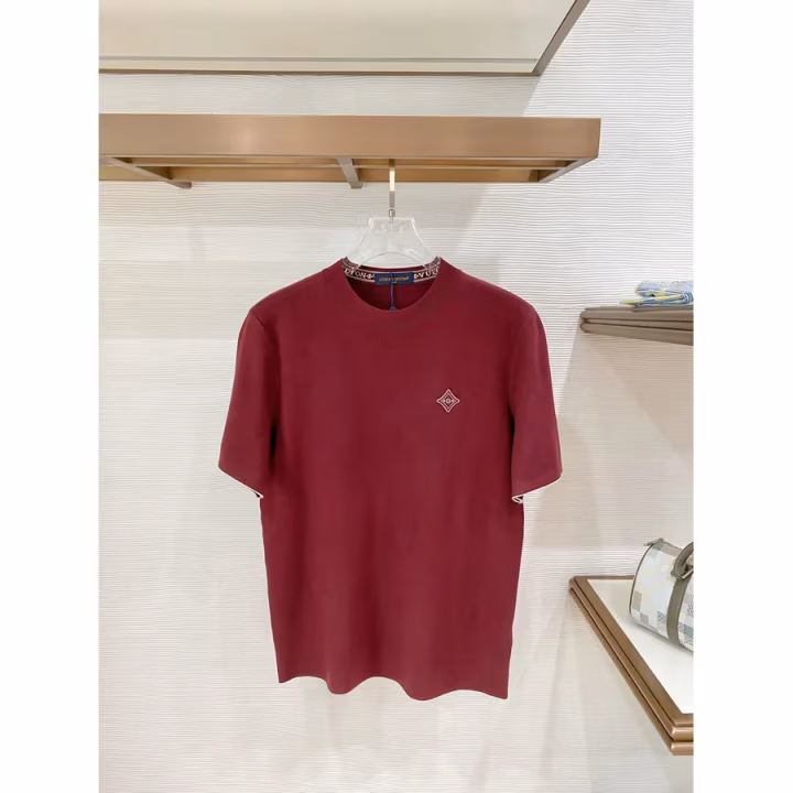 Louis Vuitton burgundy T-shirt — ref 831031