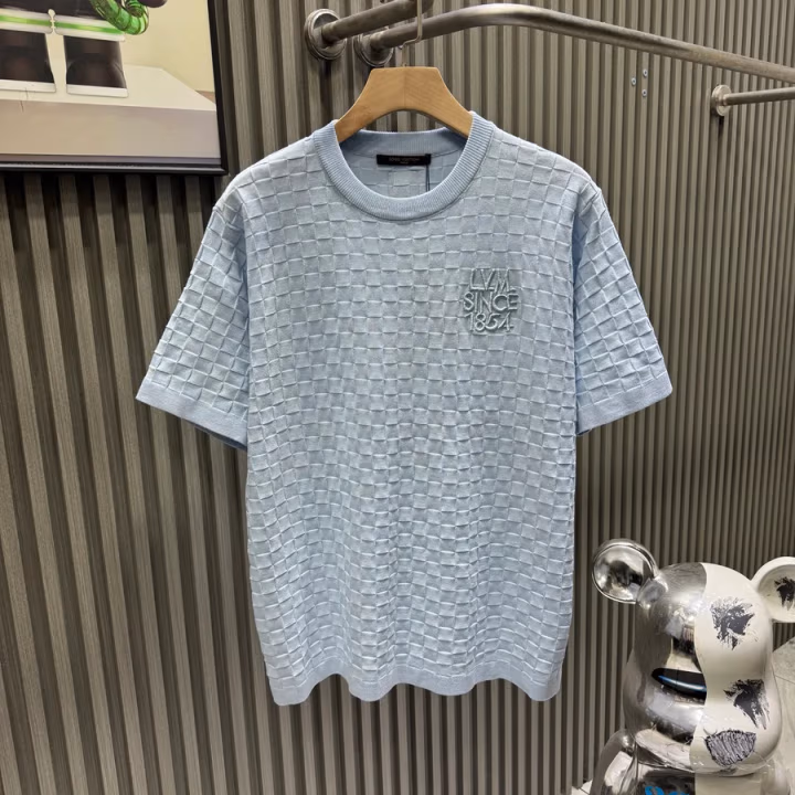 Louis Vuitton washed blue T-shirt — ref 819513