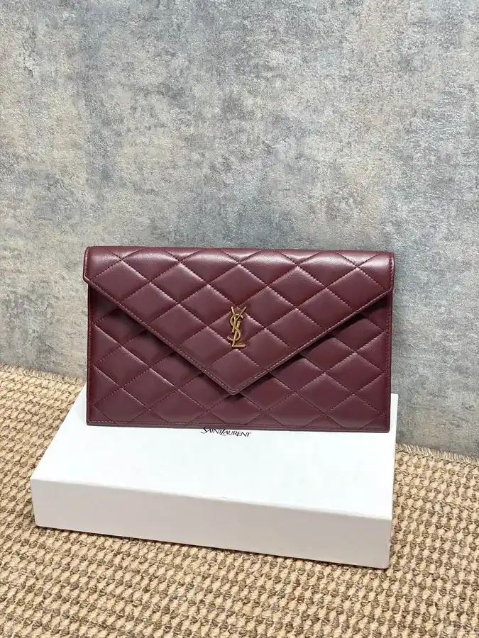 Saint Laurent burgundy mini bag — ref 787536