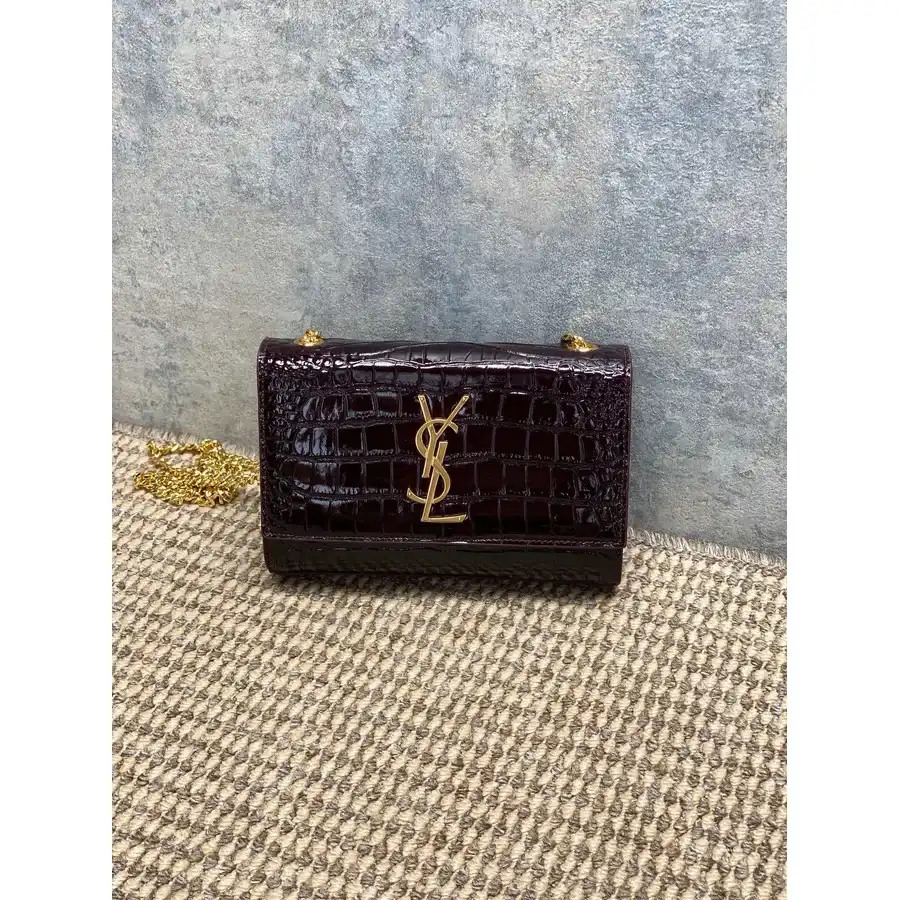 Saint Laurent burgundy mini bag — ref 833385