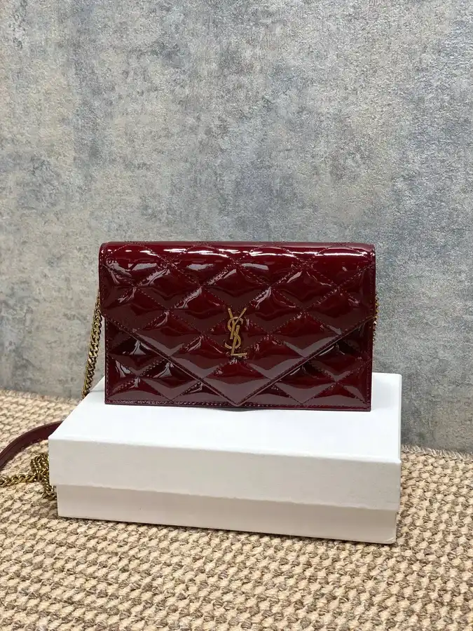 Saint Laurent burgundy mini bag — ref 833396