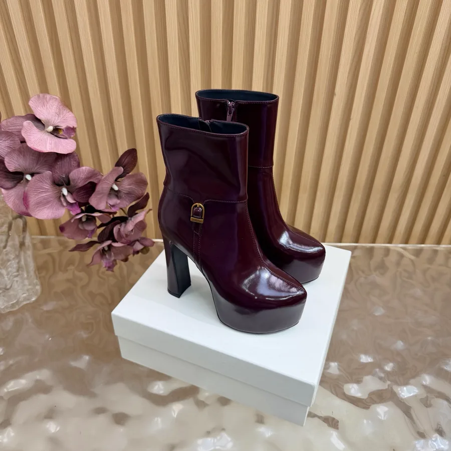 Saint Laurent burgundy shoe — ref 813270