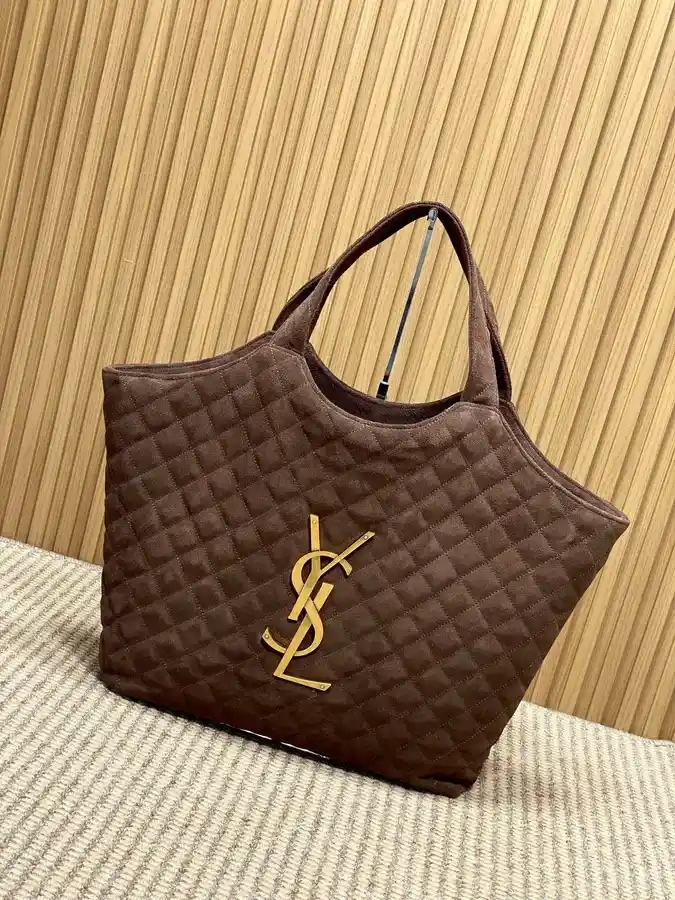 Saint Laurent brown tote bag — ref 833413