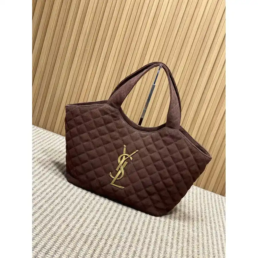 Saint Laurent brown tote bag — ref 833414
