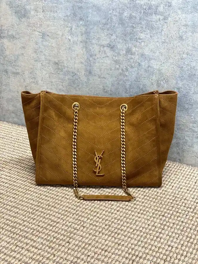 Saint Laurent caramel tote bag — ref 788412