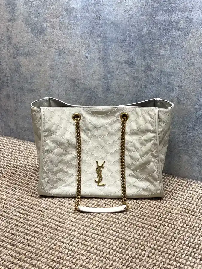 Saint Laurent cream tote bag — ref 788407