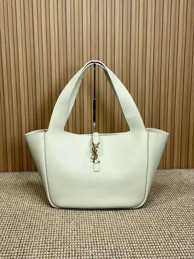Saint Laurent cream tote bag — ref 833387