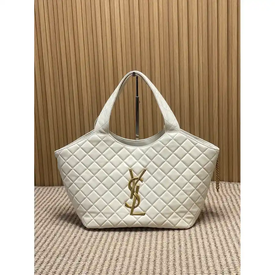 Saint Laurent cream tote bag — ref 833406
