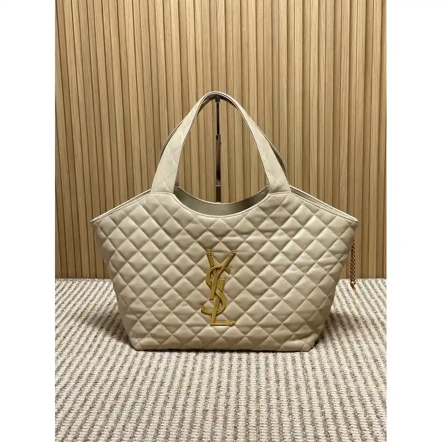 Saint Laurent cream tote bag — ref 833408