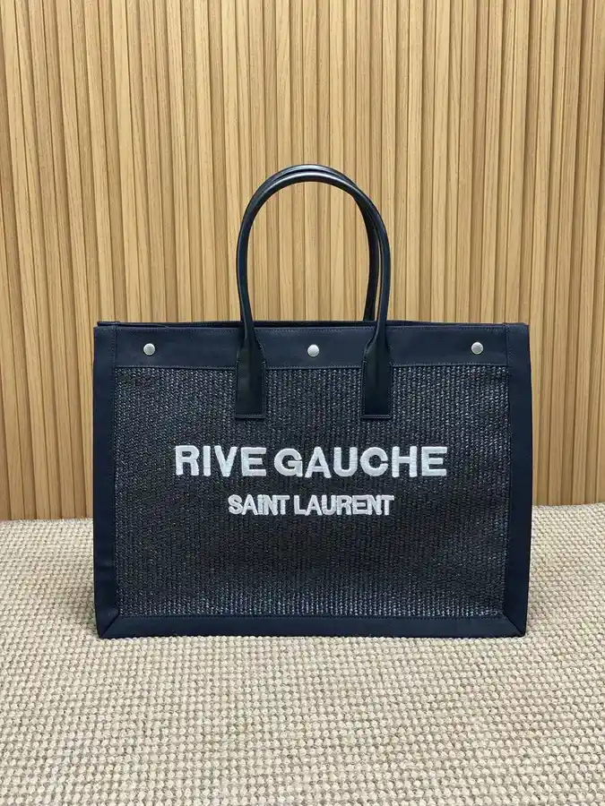 Saint Laurent navy tote bag — ref 833364