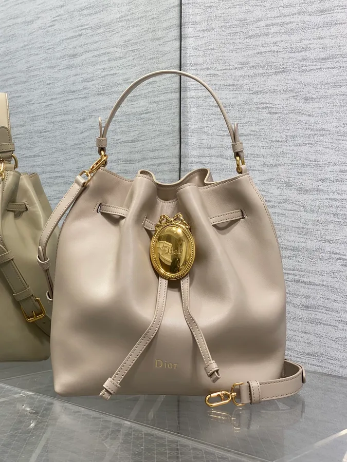 Dior bucket bag angle catalog photo